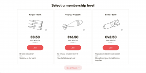 Ukrayna'nın kapatılan Patreon sayfasının ekran görüntüsü.